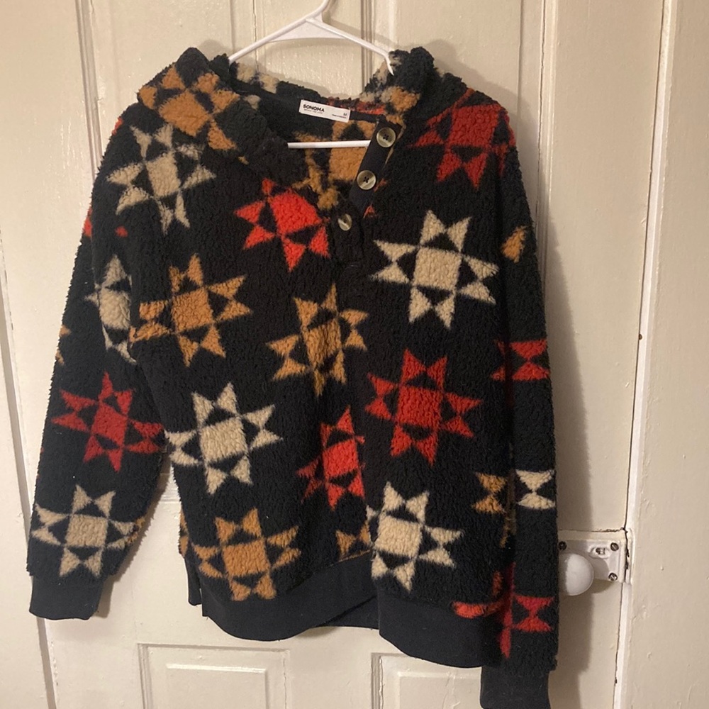 Sonoma Medium Faux Sherpa Pullover
